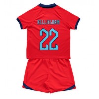 Camisa de Futebol Inglaterra Jude Bellingham #22 Equipamento Secundário Infantil Mundo 2022 Manga Curta (+ Calças curtas)